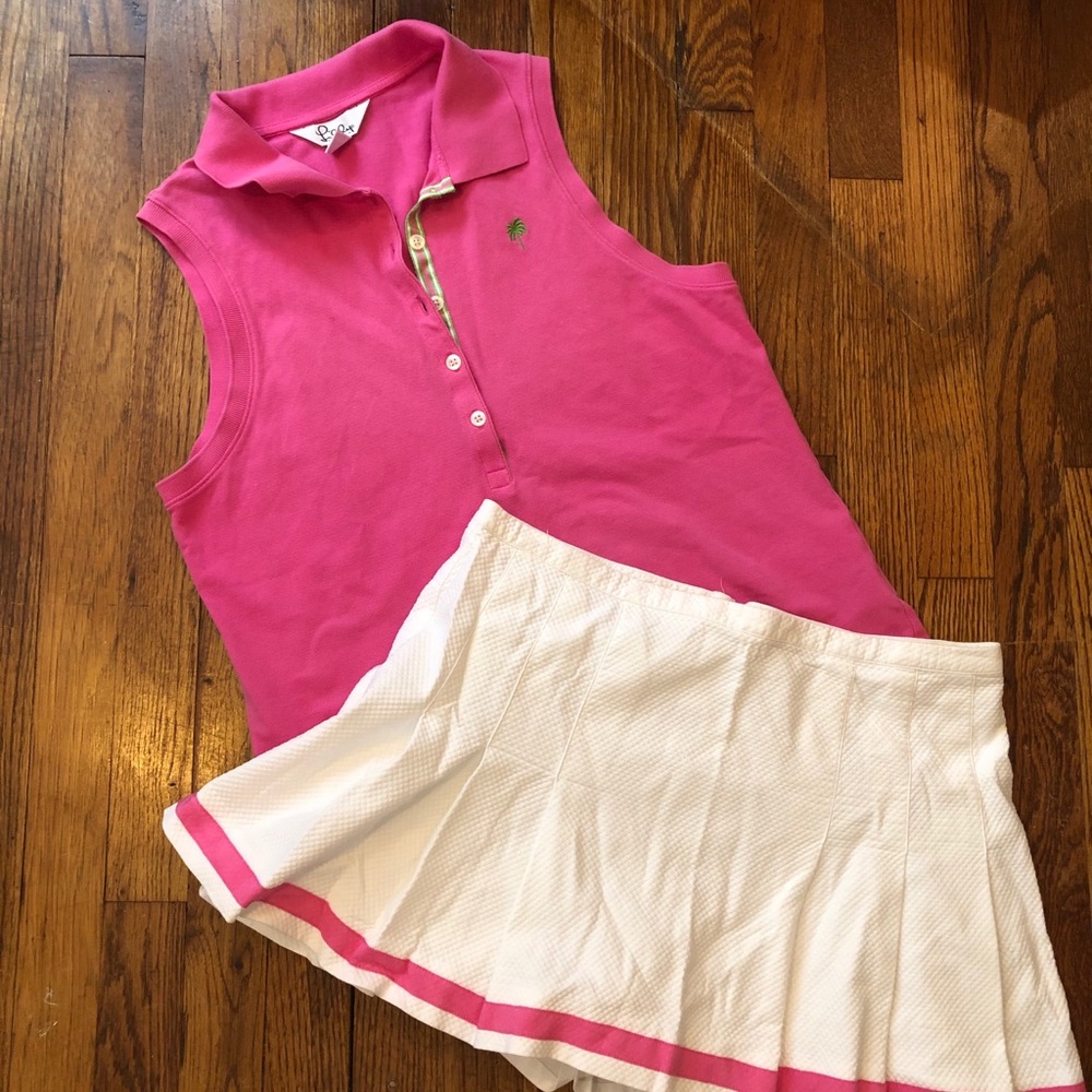 EUC Vintage Lilly Pulitzer tennis outfit. Large